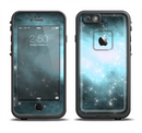 The Bright Blue Vivid Galaxy Apple iPhone 6/6s Plus LifeProof Fre Case Skin Set