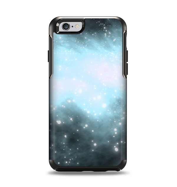 The Bright Blue Vivid Galaxy Apple iPhone 6 Otterbox Symmetry Case Skin Set