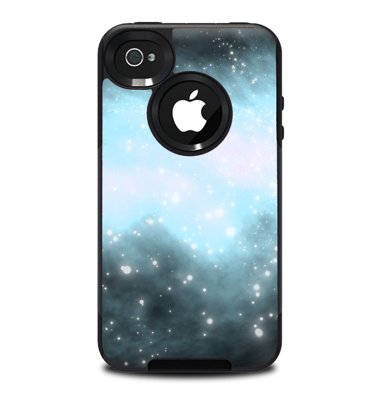 The Bright Blue Vivid Galaxy Skin for the iPhone 4-4s OtterBox Commuter Case
