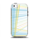 The Bright Blue and Yellow Lines Apple iPhone 5c Otterbox Symmetry Case Skin Set
