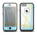 The Bright Blue and Yellow Lines Apple iPhone 6/6s LifeProof Fre Case Skin Set