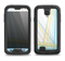 The Bright Blue and Yellow Lines Samsung Galaxy S4 LifeProof Fre Case Skin Set