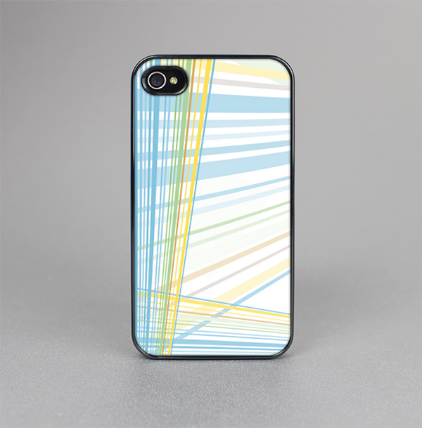 The Bright Blue and Yellow Lines Skin-Sert for the Apple iPhone 4-4s Skin-Sert Case