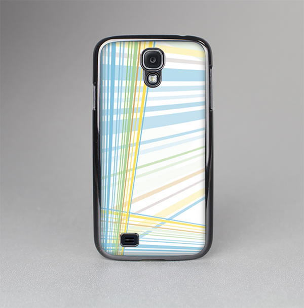 The Bright Blue and Yellow Lines Skin-Sert Case for the Samsung Galaxy S4
