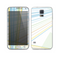 The Bright Blue and Yellow Lines Skin For the Samsung Galaxy S5