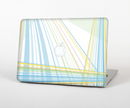 The Bright Blue and Yellow Lines Skin for the Apple MacBook Pro Retina 15"