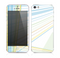 The Bright Blue and Yellow Lines Skin for the Apple iPhone 5s