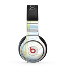 The Bright Blue and Yellow Lines Skin for the Beats by Dre Pro Headphones