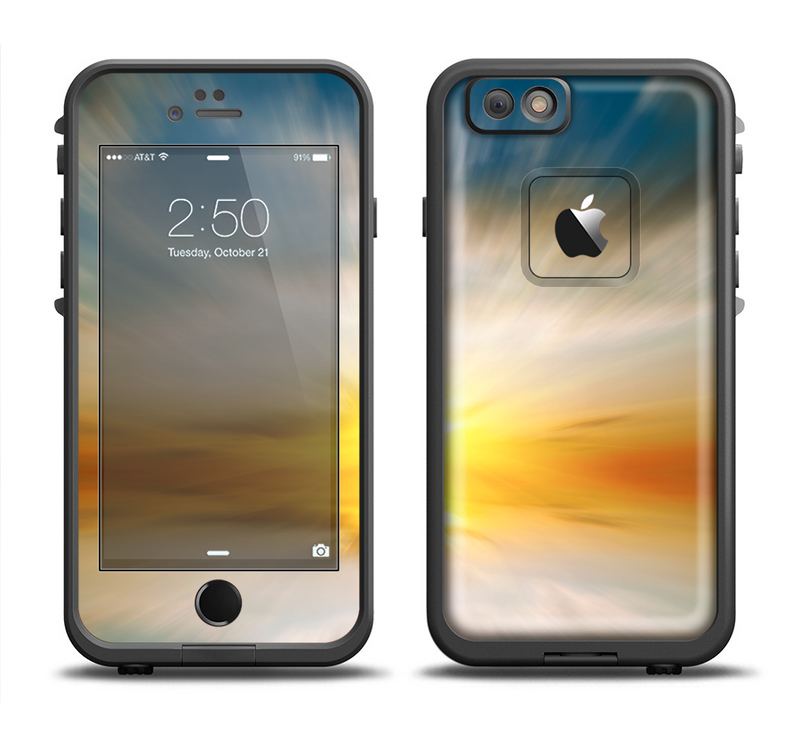 The Bright Blurred Sunset Apple iPhone 6/6s Plus LifeProof Fre Case Skin Set