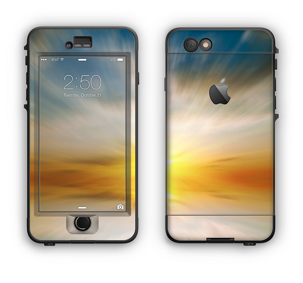 The Bright Blurred Sunset Apple iPhone 6 LifeProof Nuud Case Skin Set