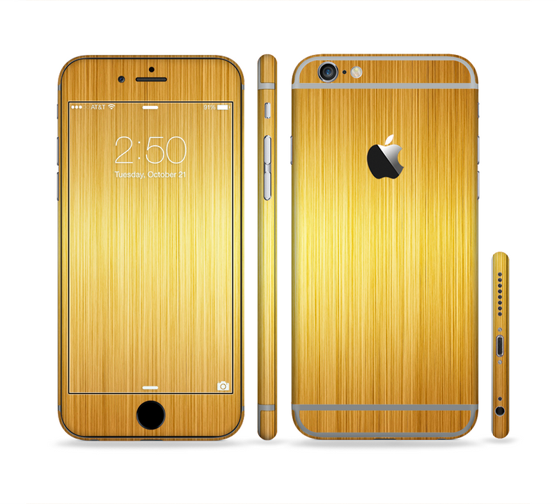 The Bright Brushed Gold Surface Sectioned Skin Series for the