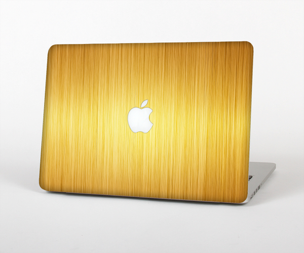 The Bright Brushed Gold Surface Skin Set for the Apple MacBook Air 11"