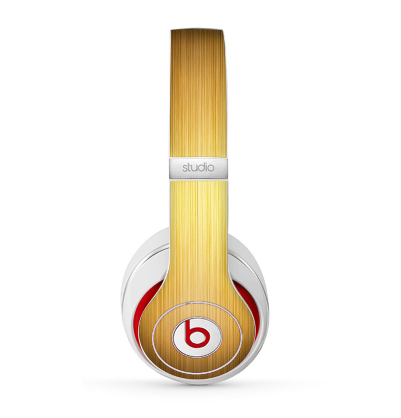 The Bright Brushed Gold Surface Skin for the Beats by Dre Studio (2013+ Version) Headphones