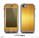 The Bright Brushed Gold Surface Skin for the iPhone 5c nüüd LifeProof Case