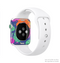 The Bright Colored Cartoon Flowers Full-Body Skin Kit for the Apple Watch