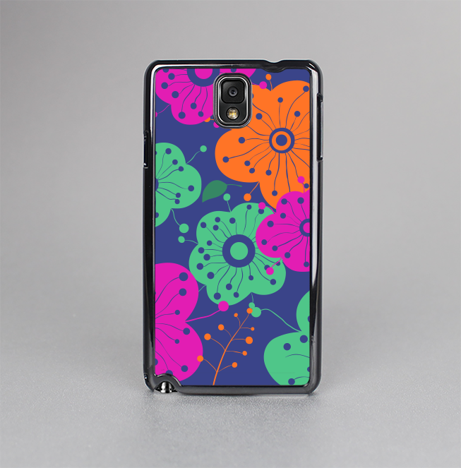 The Bright Colored Cartoon Flowers Skin-Sert Case for the Samsung Galaxy Note 3