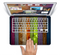 The Bright Colored Peeled Wood Planks Skin Set for the Apple MacBook Air 11"