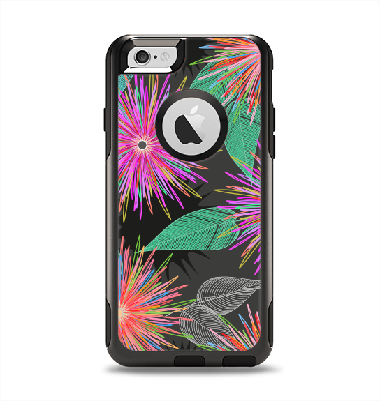 The Bright Colorful Flower Sprouts Apple iPhone 6 Otterbox Commuter Case Skin Set