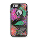 The Bright Colorful Flower Sprouts Apple iPhone 6 Otterbox Defender Case Skin Set