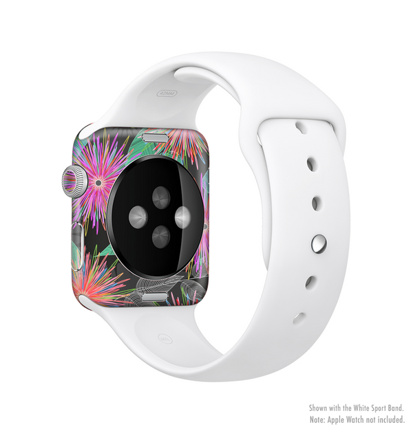 The Bright Colorful Flower Sprouts Full-Body Skin Kit for the Apple Watch