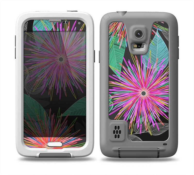 The Bright Colorful Flower Sprouts Skin for the Samsung Galaxy S5 frē LifeProof Case