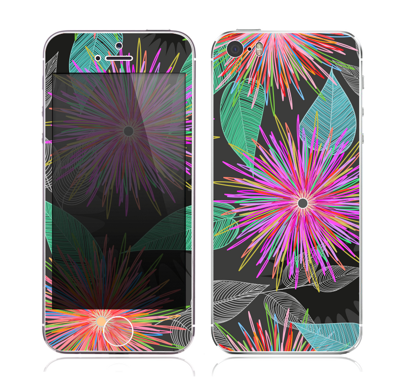The Bright Colorful Flower Sprouts Skin for the Apple iPhone 5s