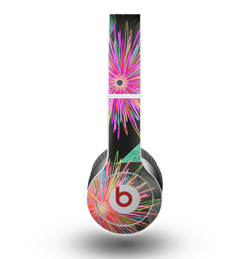 The Bright Colorful Flower Sprouts Skin for the Beats by Dre Original Solo-Solo HD Headphones