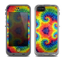 The Bright Colorful Tie Dyed Skin for the Apple iPhone 5c LifeProof Fre Case
