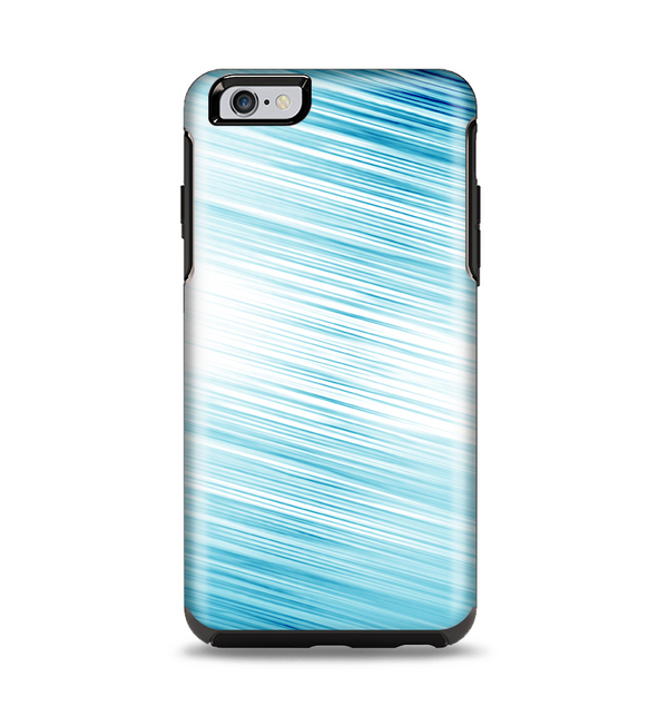 The Bright Diagonal Blue Streaks Apple iPhone 6 Plus Otterbox Symmetry Case Skin Set