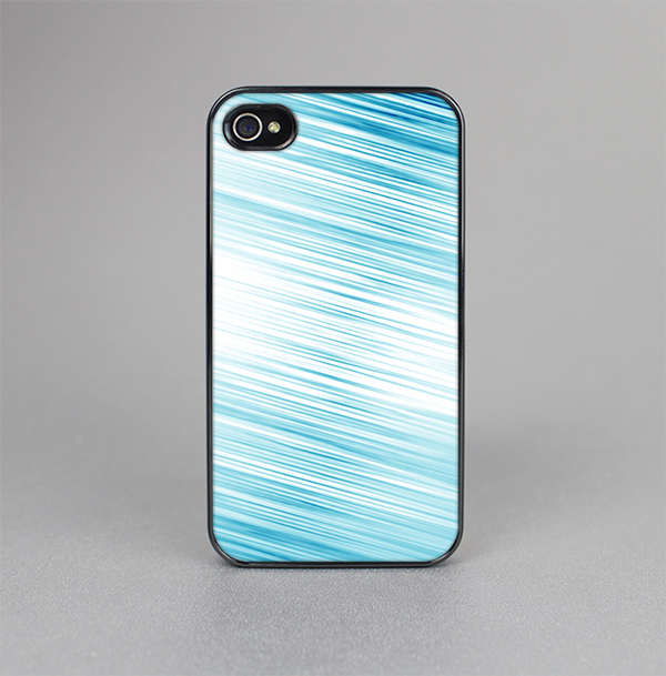 The Bright Diagonal Blue Streaks Skin-Sert for the Apple iPhone 4-4s Skin-Sert Case