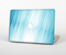 The Bright Diagonal Blue Streaks Skin Set for the Apple MacBook Pro 15" with Retina Display