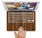 The Bright Ebony Woodgrain Skin Set for the Apple MacBook Air 11"