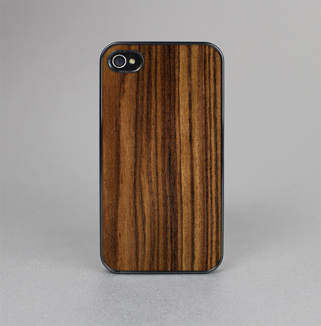 The Bright Ebony Woodgrain Skin-Sert for the Apple iPhone 4-4s Skin-Sert Case