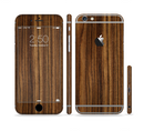 The Bright Ebony Woodgrain Sectioned Skin Series for the Apple iPhone 6s Plus