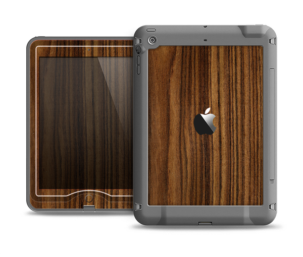 The Bright Ebony Woodgrain Apple iPad Mini LifeProof Nuud Case Skin Set