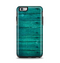 The Bright Emerald Green Wood Planks Apple iPhone 6 Plus Otterbox Symmetry Case Skin Set