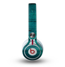 The Bright Emerald Green Wood Planks Skin for the Beats by Dre Mixr Headphones