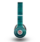 The Bright Emerald Green Wood Planks Skin for the Beats by Dre Original Solo-Solo HD Headphones