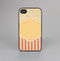 The Bright Glossy Gold Polka & Striped Label Skin-Sert for the Apple iPhone 4-4s Skin-Sert Case