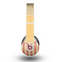 The Bright Glossy Gold Polka & Striped Label Skin for the Beats by Dre Original Solo-Solo HD Headphones