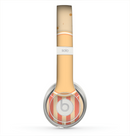 The Bright Glossy Gold Polka & Striped Label Skin for the Beats by Dre Solo 2 Headphones