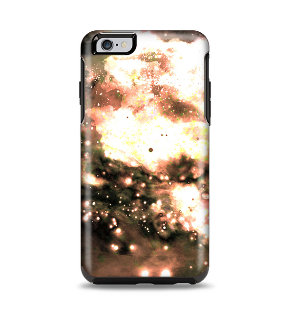 The Bright Gold Cloudy Lights Apple iPhone 6 Plus Otterbox Symmetry Case Skin Set