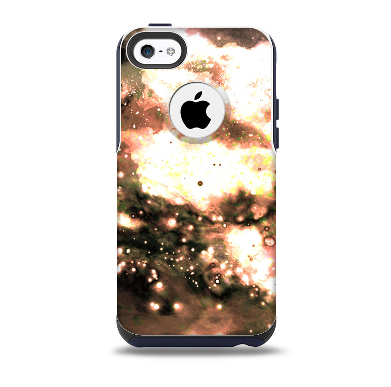 The Bright Gold Cloudy Lights Skin for the iPhone 5c OtterBox Commuter Case