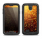 The Bright Gold Glowing Sparks Samsung Galaxy S4 LifeProof Nuud Case Skin Set