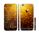 The Bright Gold Glowing Sparks Sectioned Skin Series for the Apple iPhone 6s Plus