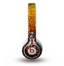 The Bright Gold Glowing Sparks Skin for the Beats by Dre Mixr Headphones