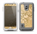 The Bright Gold Spiral Wood Pattern Skin Samsung Galaxy S5 frē LifeProof Case