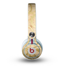The Bright Gold Spiral Wood Pattern Skin for the Beats by Dre Mixr Headphones
