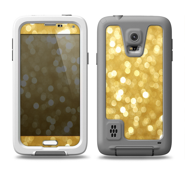 The Bright Golden Unfocused Droplets Samsung Galaxy S5 LifeProof Fre Case Skin Set