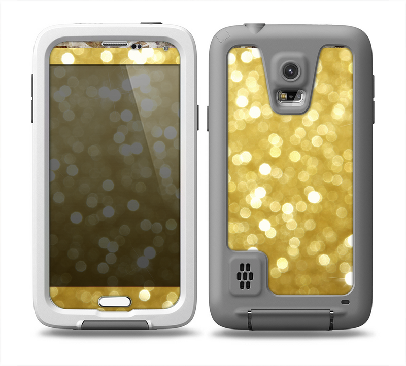 The Bright Golden Unfocused Droplets Skin Samsung Galaxy S5 frē LifeProof Case